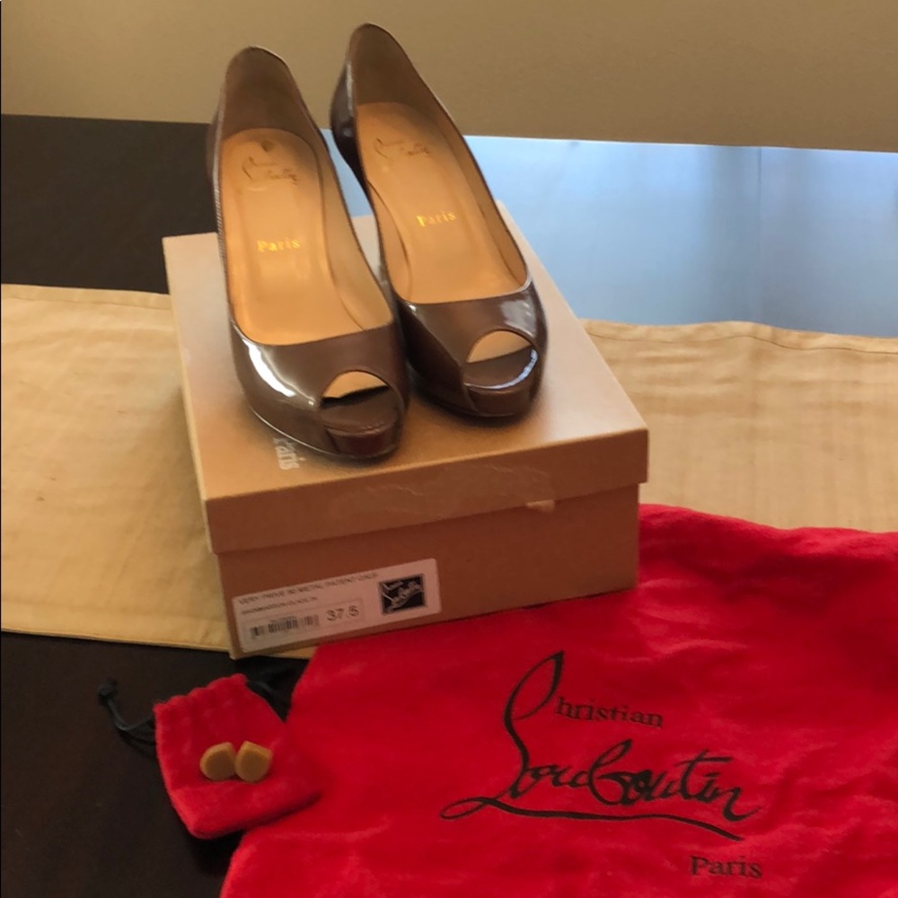 Christian Louboutin Very Prive 90 Metal Patent